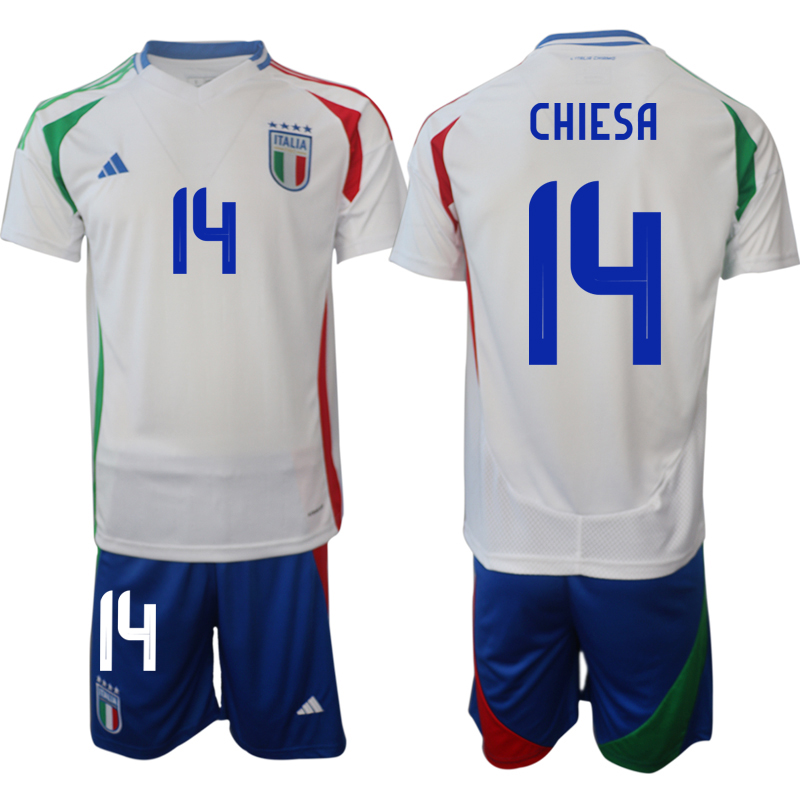 Men 2024-2025 Season Italy away white #14 Soccer Jersey